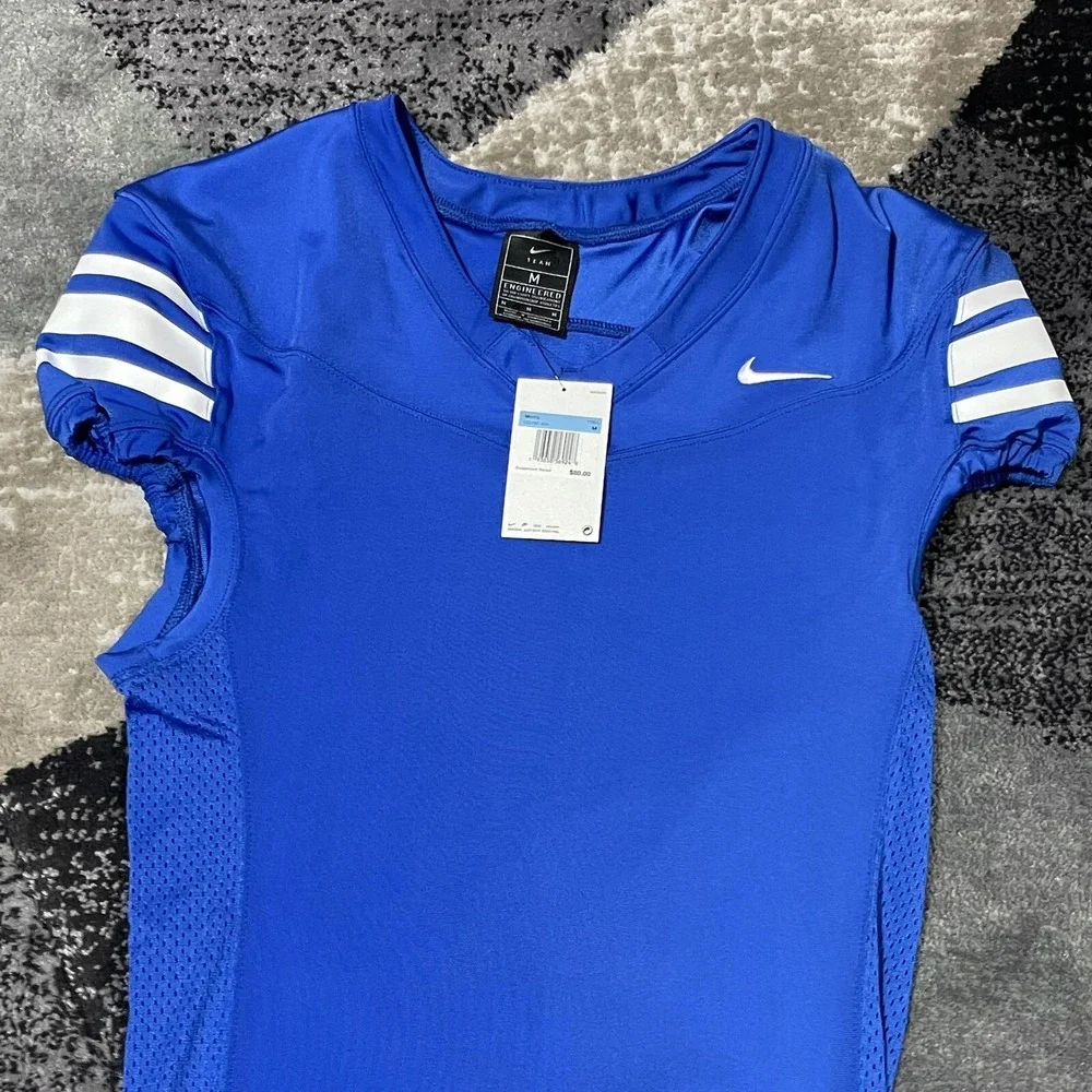 Nike Vapor Pro Practice‎ Football Jersey Blank  Men Medium Blue CI3767-494 NEW